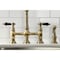 Kingston Brass KS1273PKLBS Duchess Bridge Kitchen Faucet W/Brass Sprayer, Brass KS1273PKLBS - alternate 2